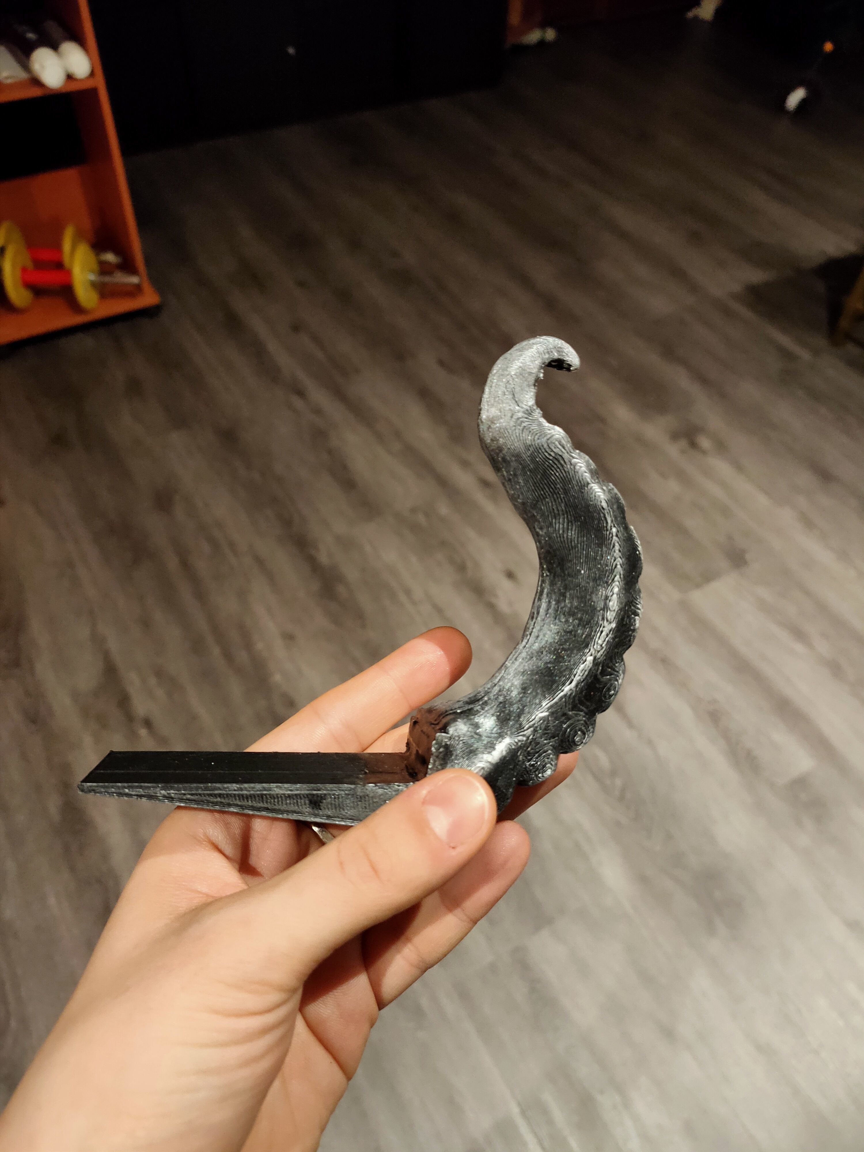tentacle door stop 3D print model_2