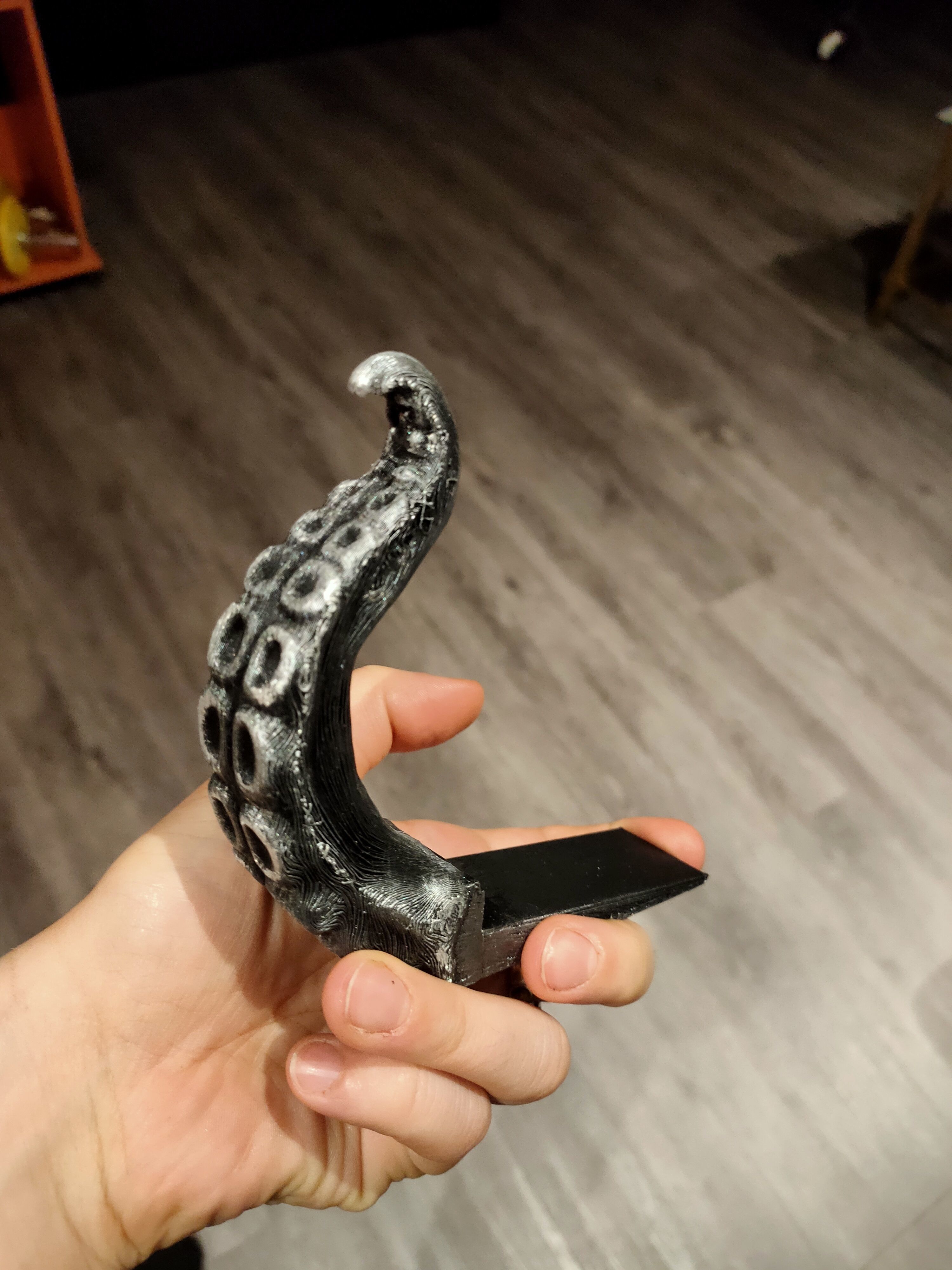 tentacle door stop 3D print model_0