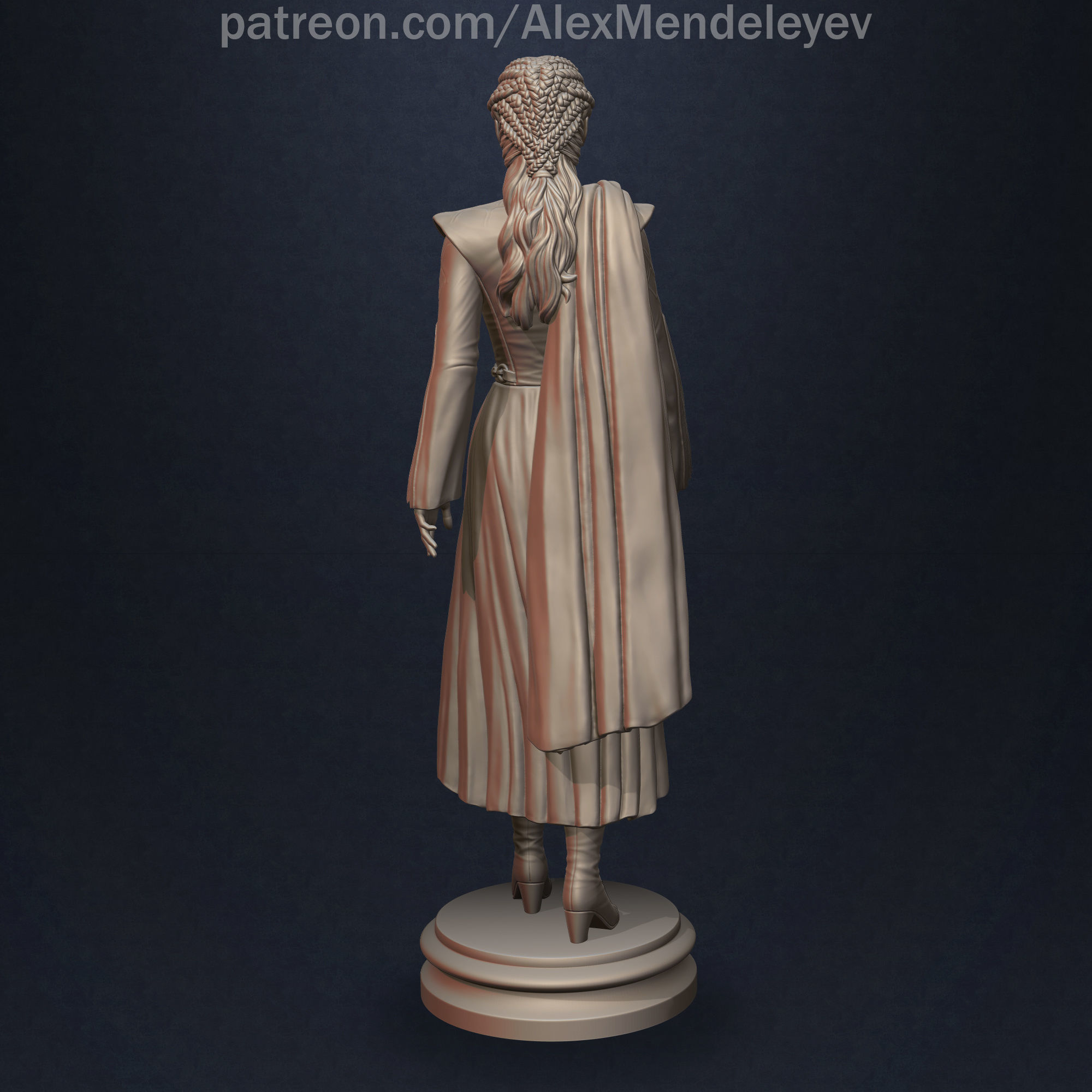 Daenerys Targaryen 3D print model_3