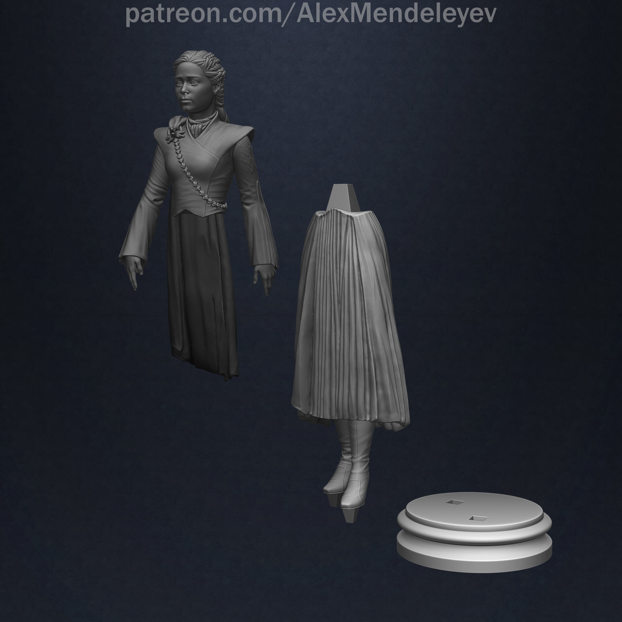Daenerys Targaryen 3D print model_6