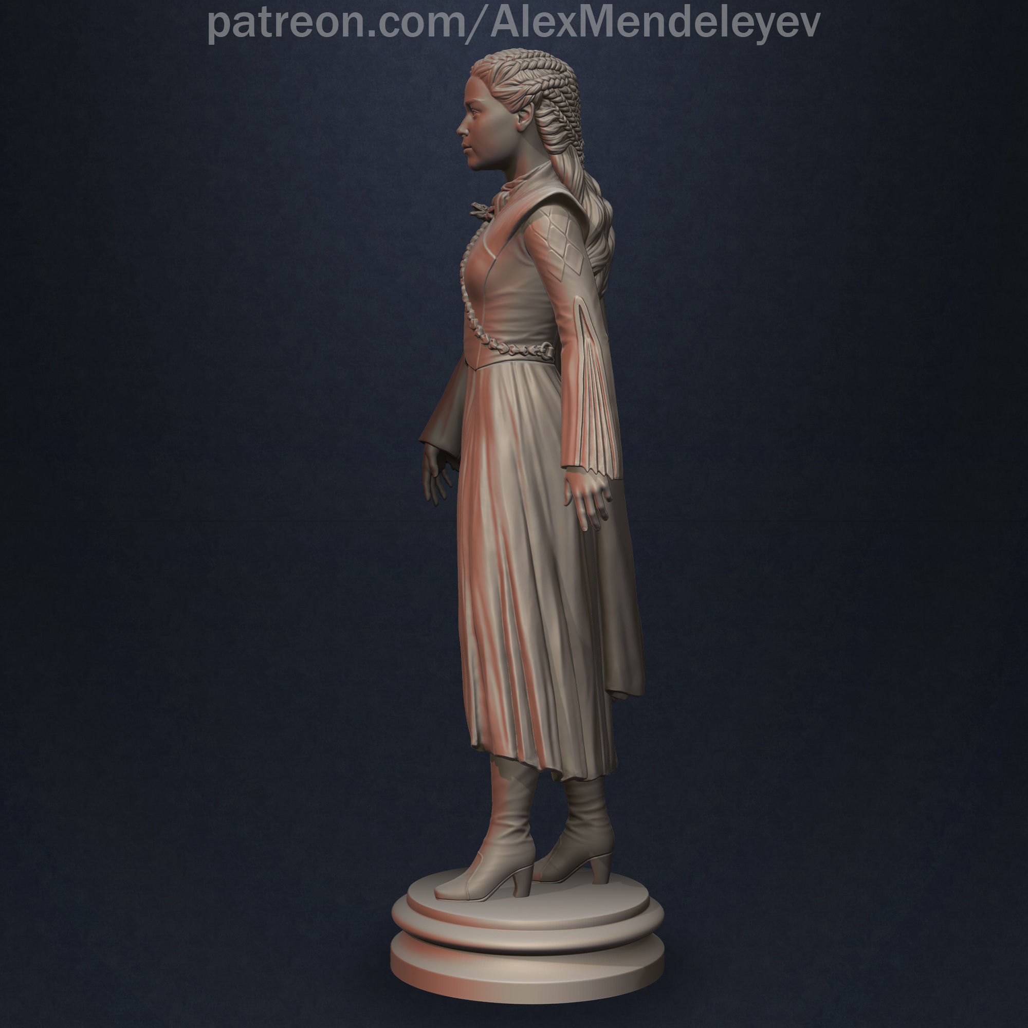 Daenerys Targaryen 3D print model_2