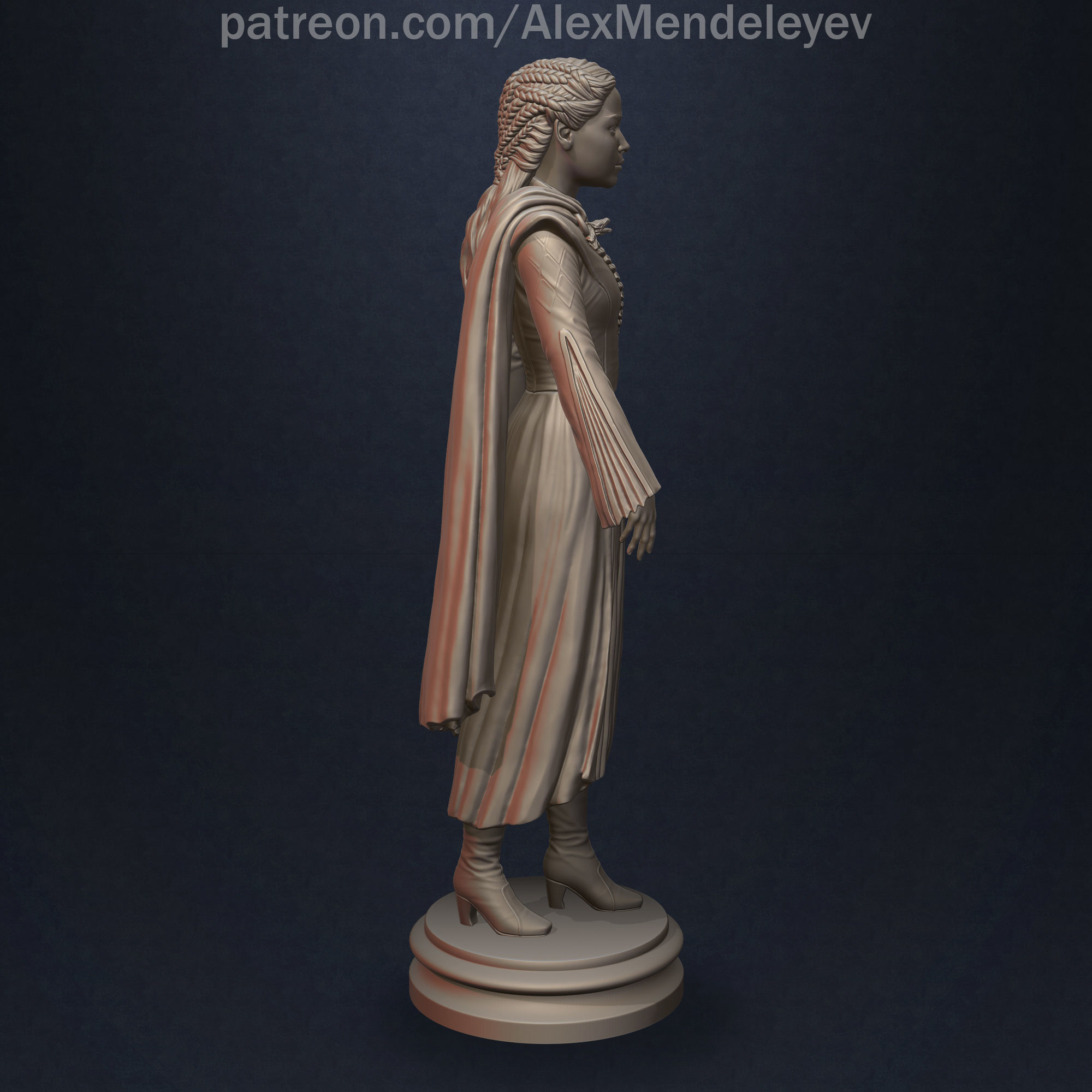 Daenerys Targaryen 3D print model_4