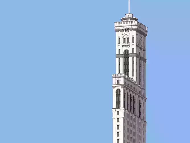 One Times Square 3D print model