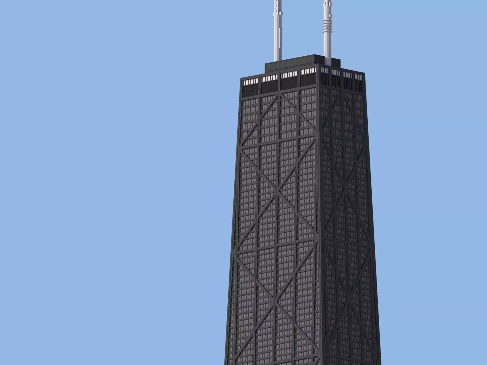 John Hancock Center 3D print model_0
