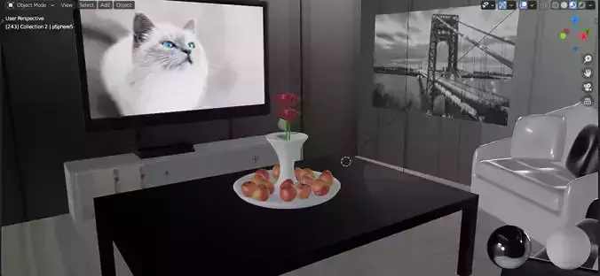 Isometric  Living Room