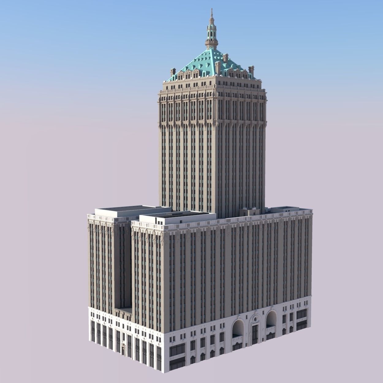 Helmsley Building 3D print model_4