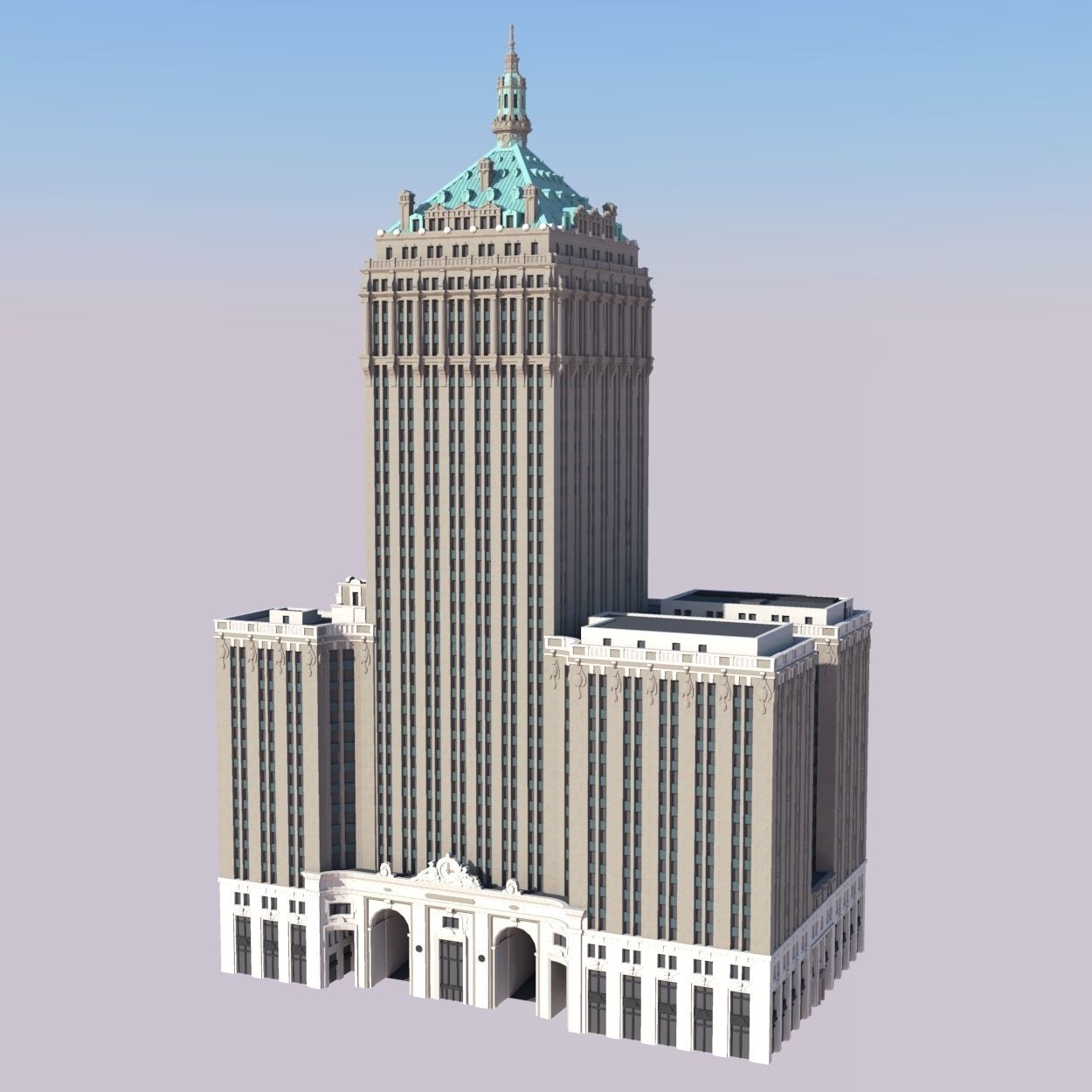 Helmsley Building 3D print model_3