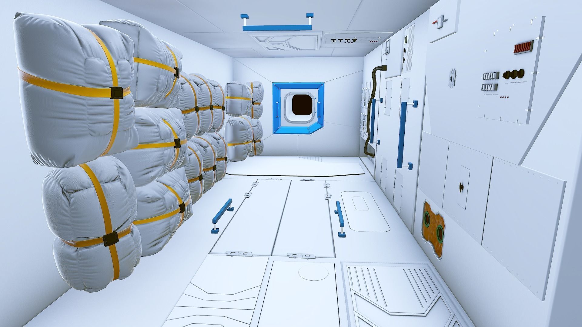 space station modular pack 3D model_5