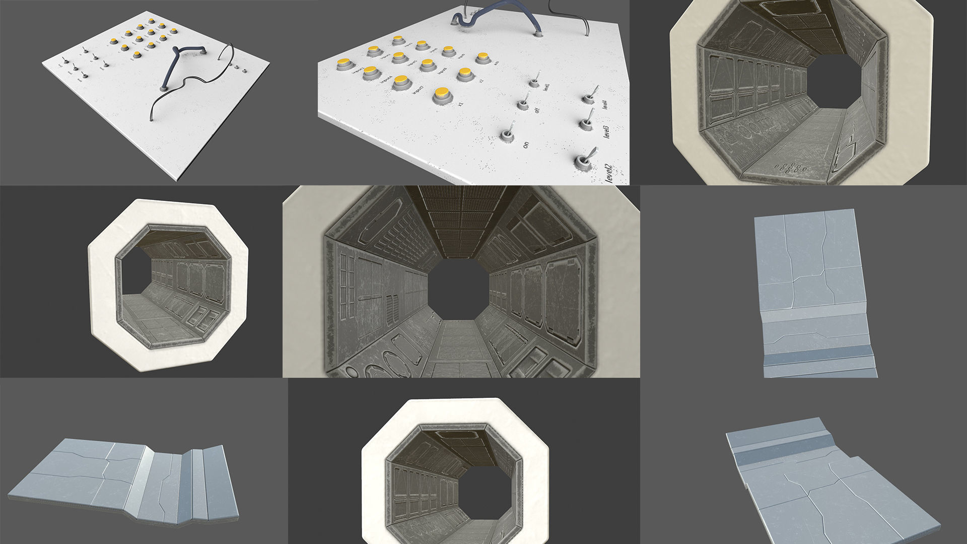 space station modular pack 3D model_3
