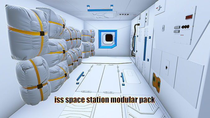 space station modular pack 3D model
