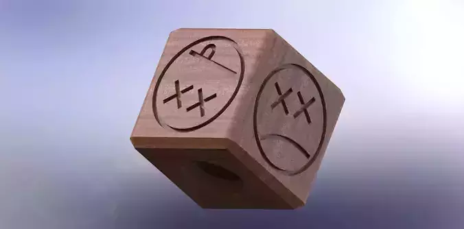 Paracord cube accessories 3d model and work drawing 3D print model