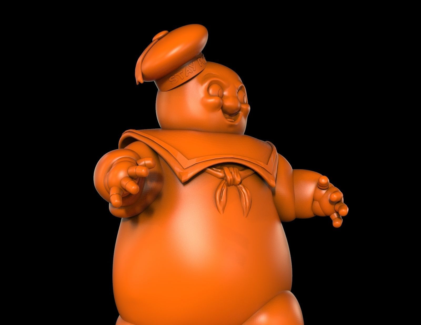 Stay Puft Marshmallow Man 3D print model_8