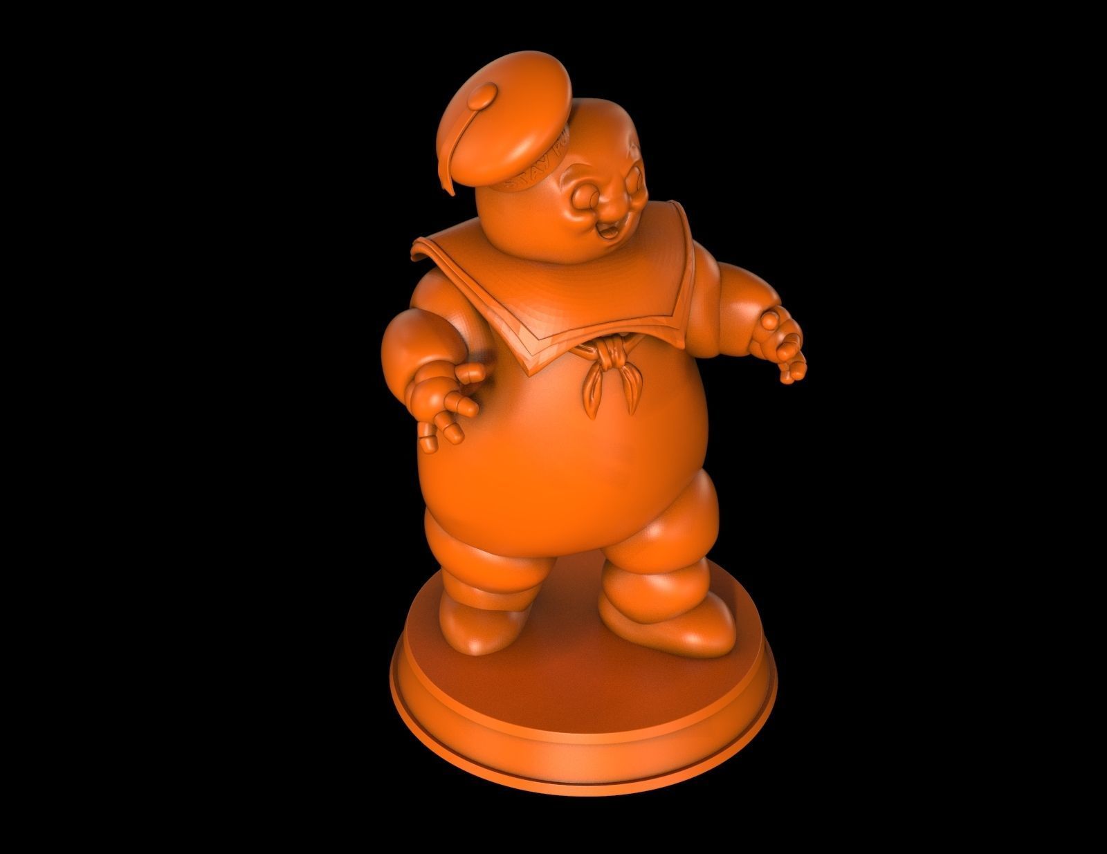 Stay Puft Marshmallow Man 3D print model_7