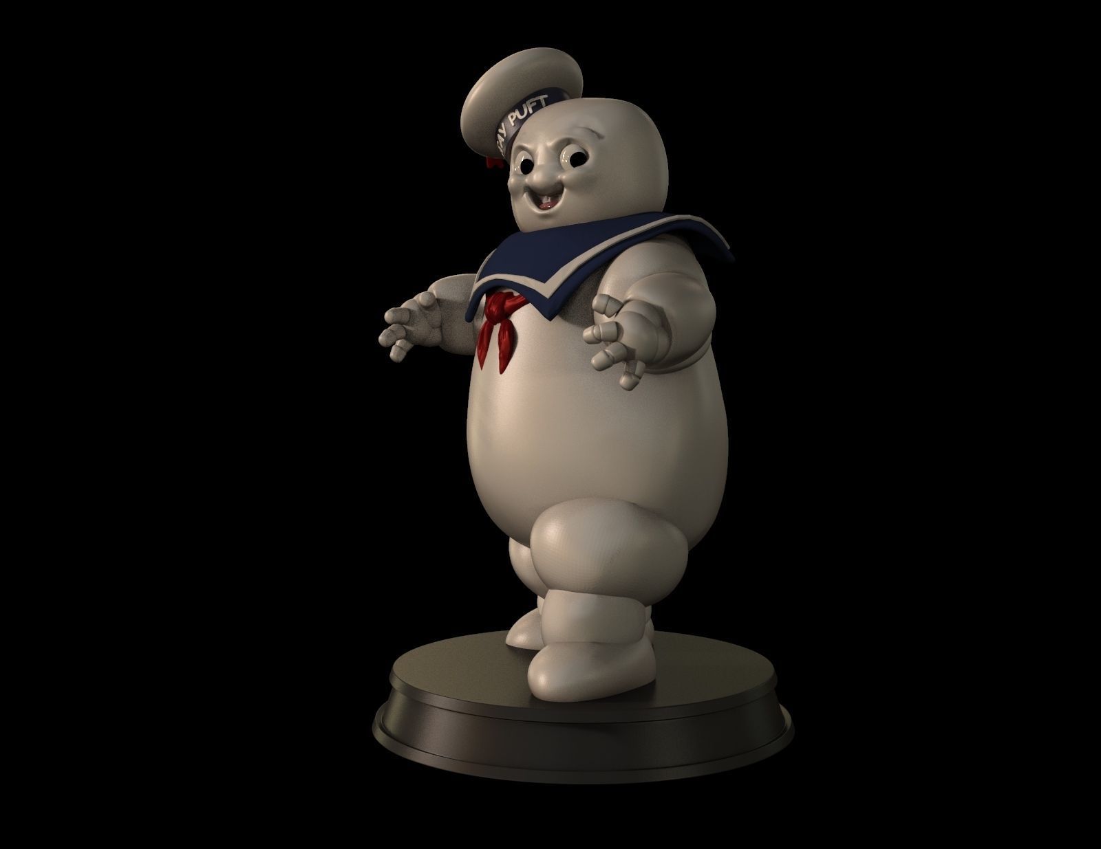 Stay Puft Marshmallow Man 3D print model_4