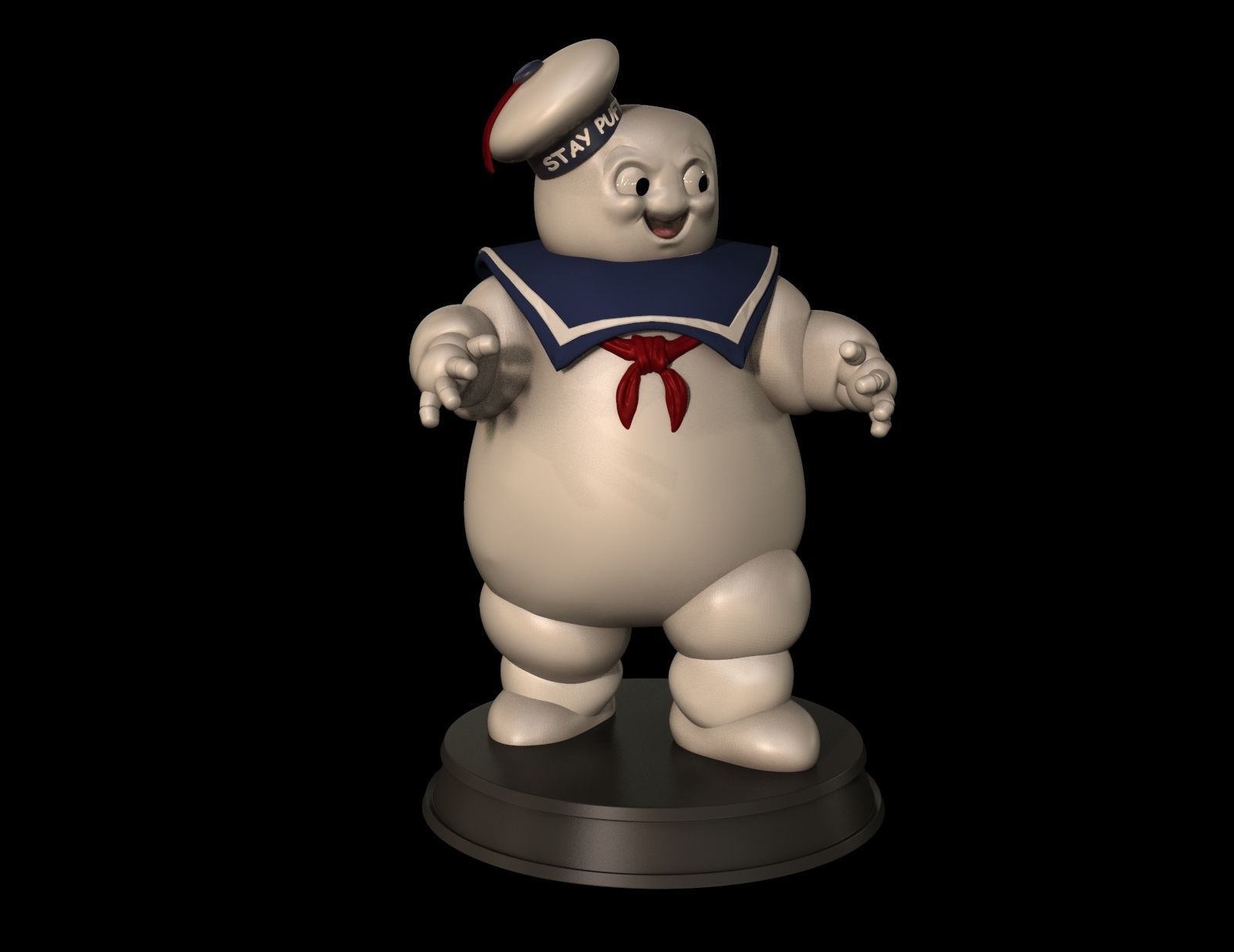 Stay Puft Marshmallow Man 3D print model_1