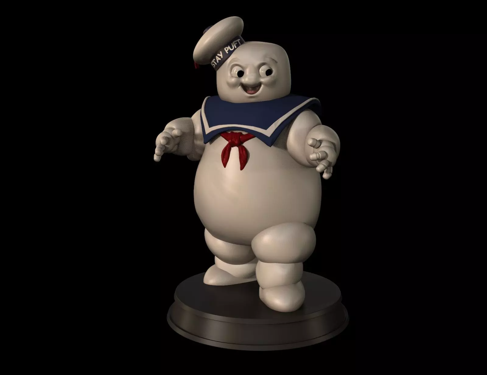 Stay Puft Marshmallow Man 3D print model_0