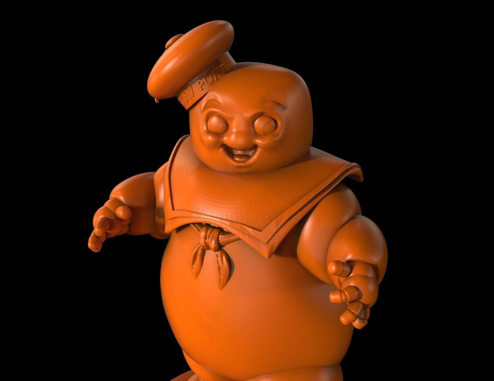 Stay Puft Marshmallow Man 3D print model_9