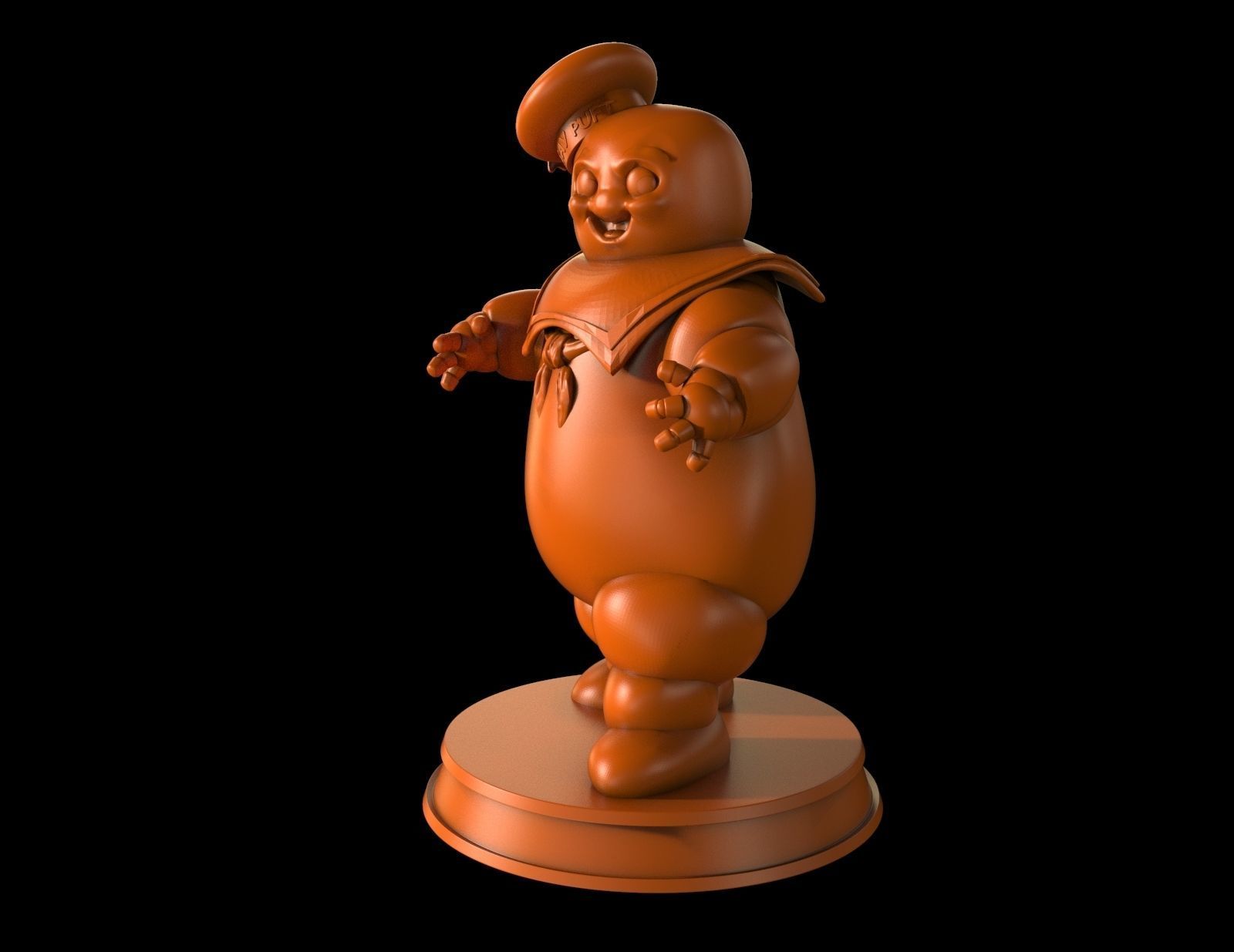 Stay Puft Marshmallow Man 3D print model_6