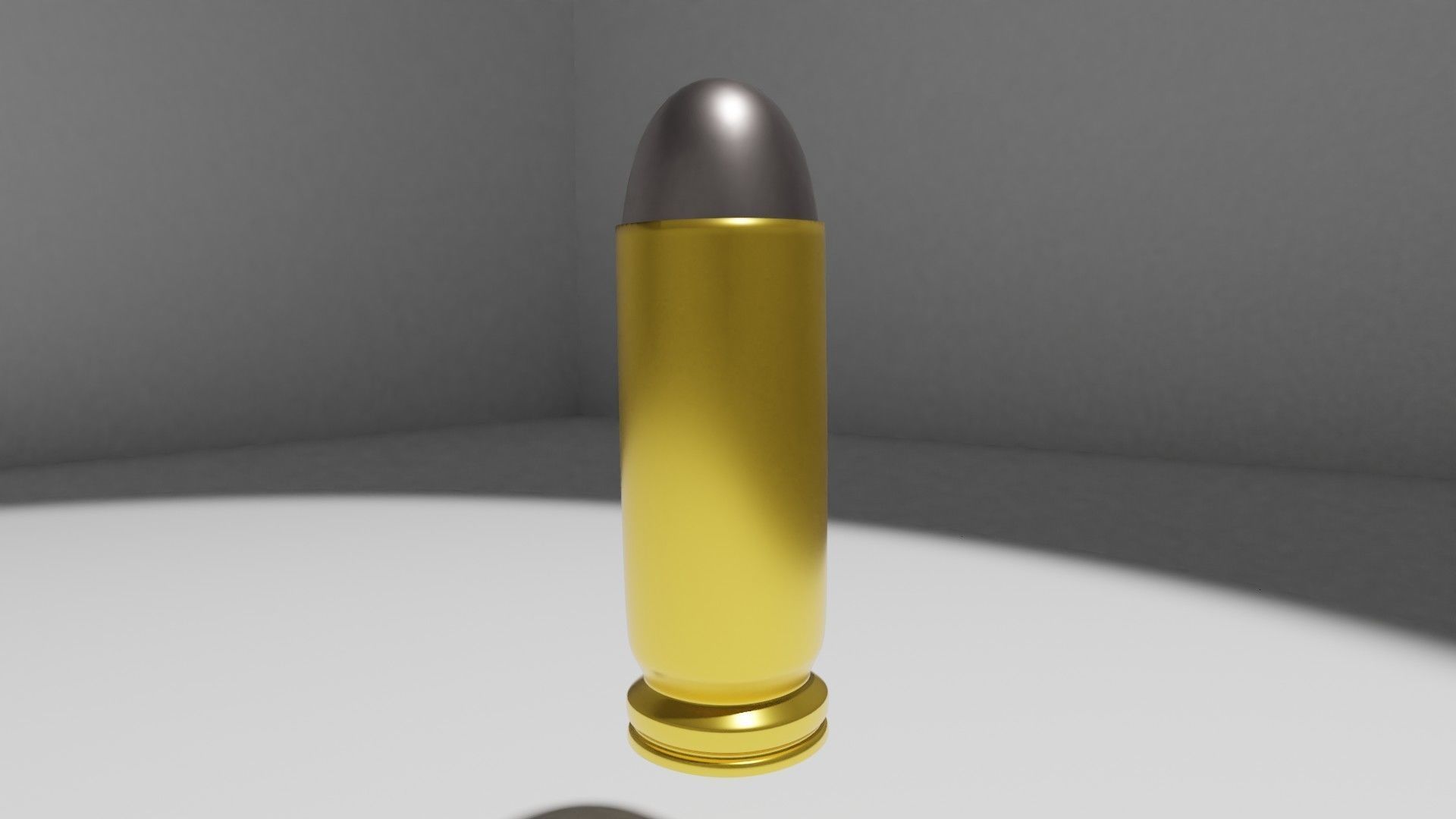 Bullet Low-poly 3D model gold Low-poly 3D model_3