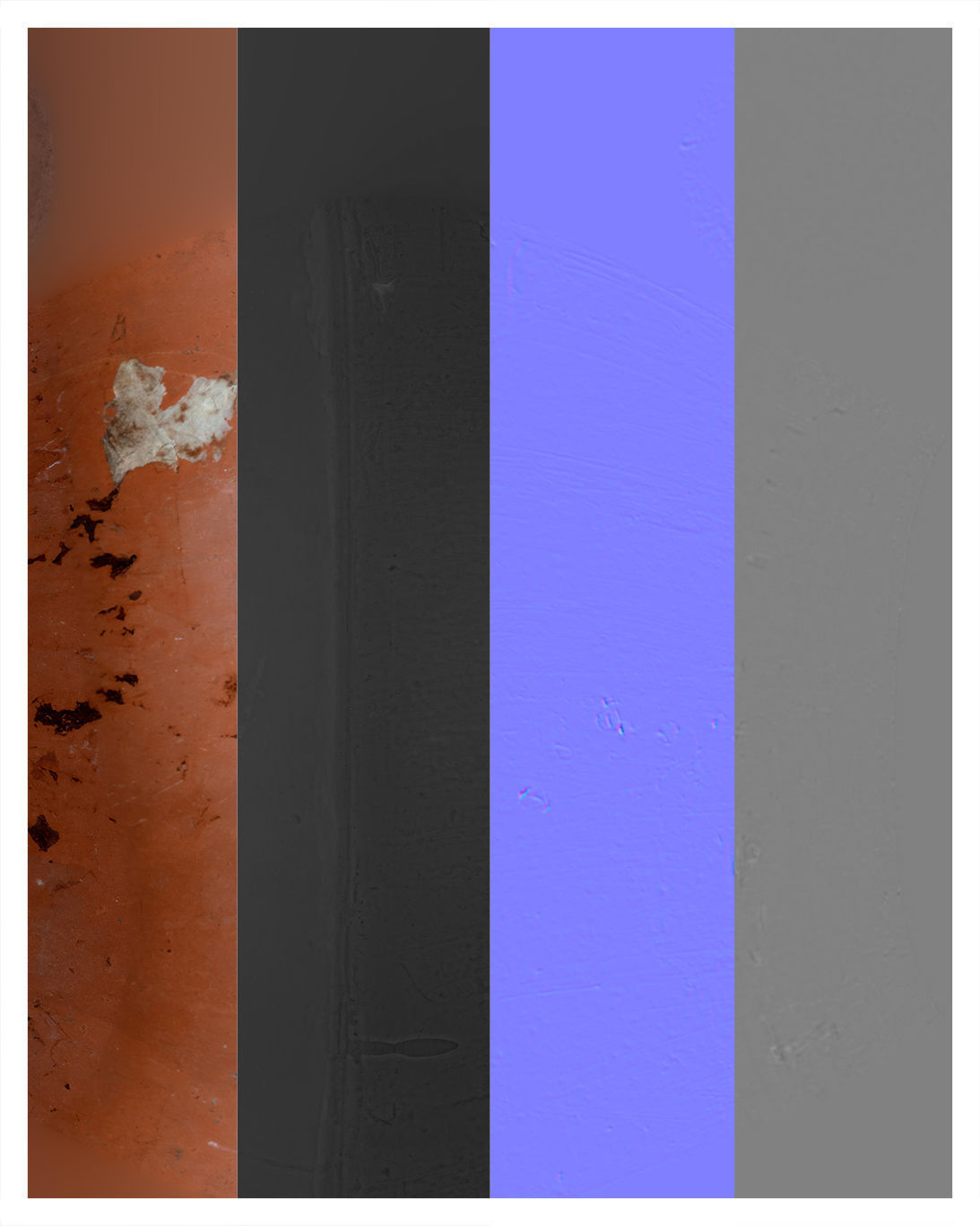 Terracotta Flower pot Low-poly 3D model_3