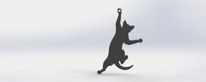 FREE HANGING CAT PENDANT Free 3D print model