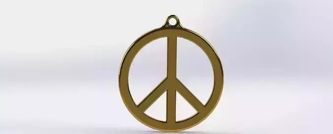 PEACE SYMBOL PENDANT