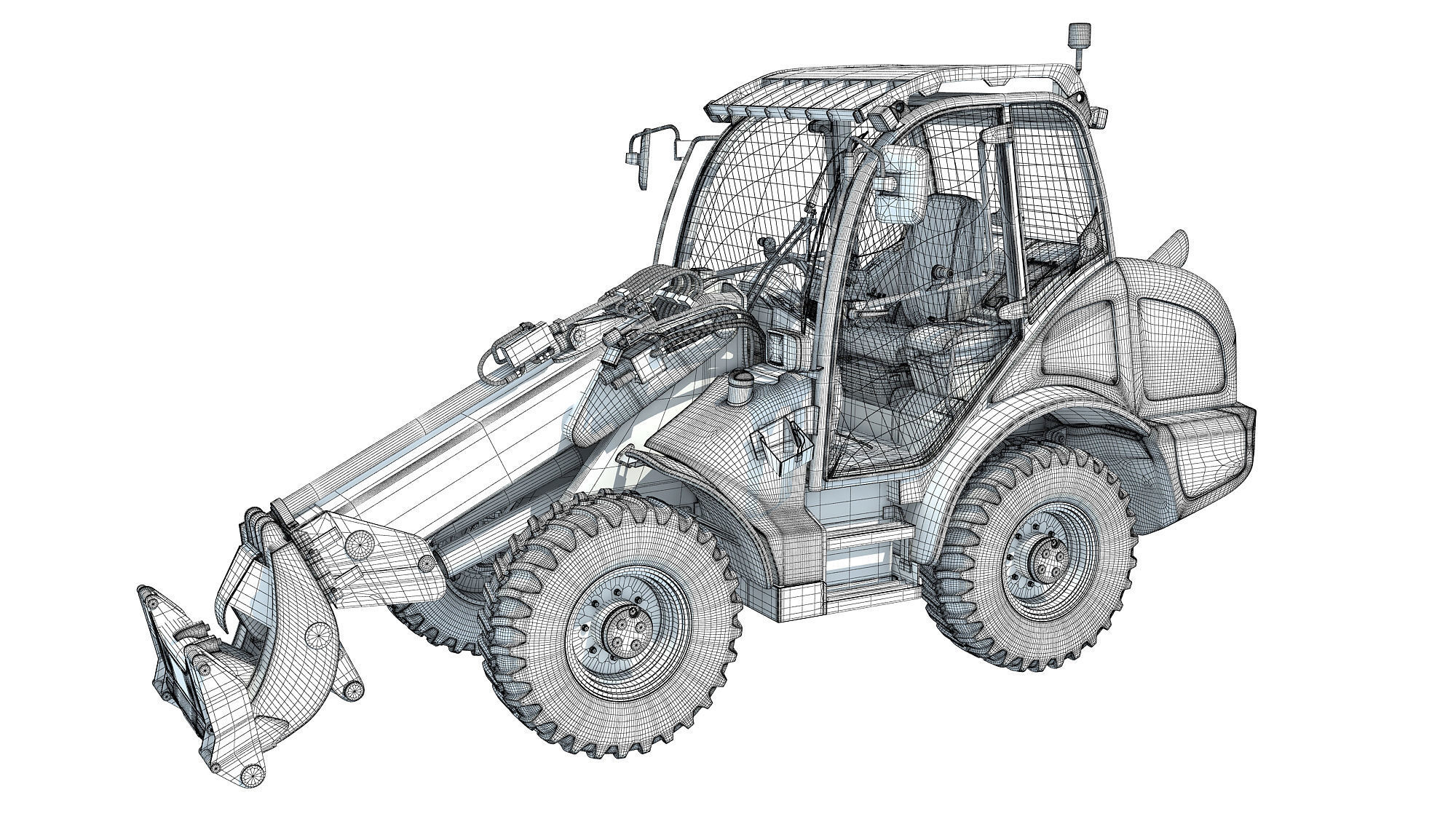 Wheel Loader 3D model_15