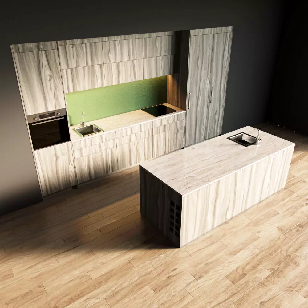 17-Kitchen5 texture 2 3D model_0