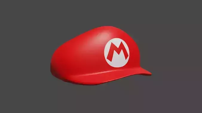 Low Poly Super Mario Caps