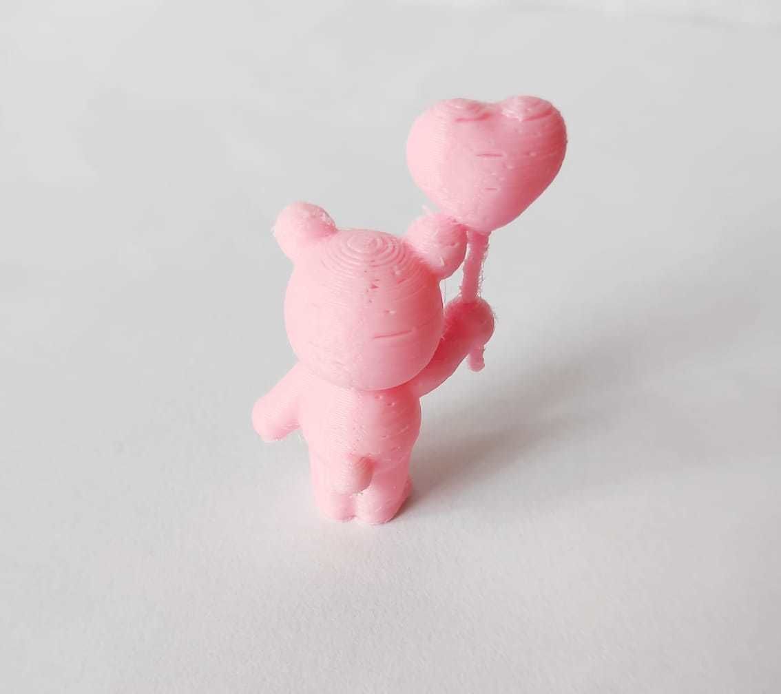 A cute Heart Bear  - Valentines Day 3D print model_6