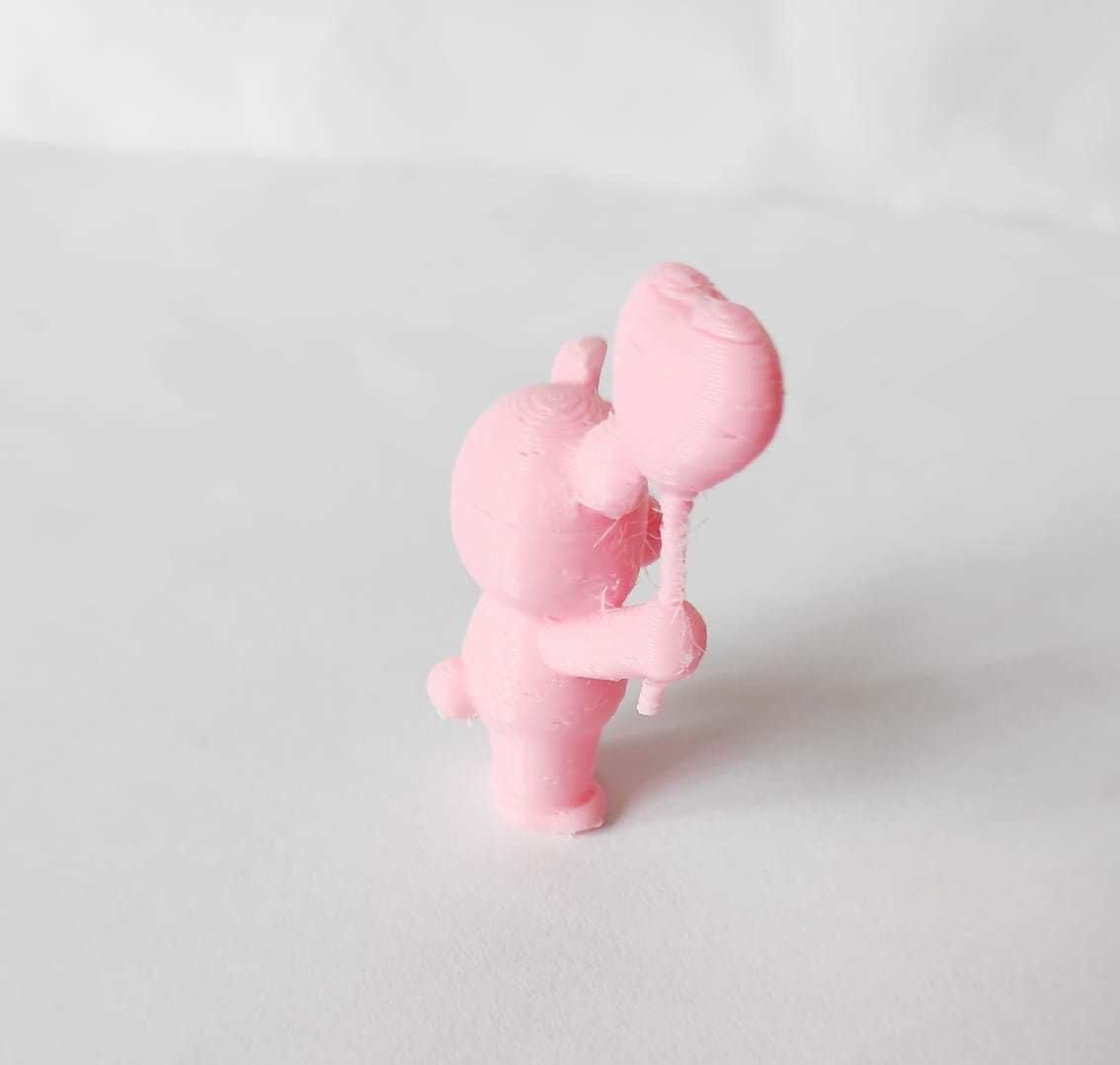 A cute Heart Bear  - Valentines Day 3D print model_5