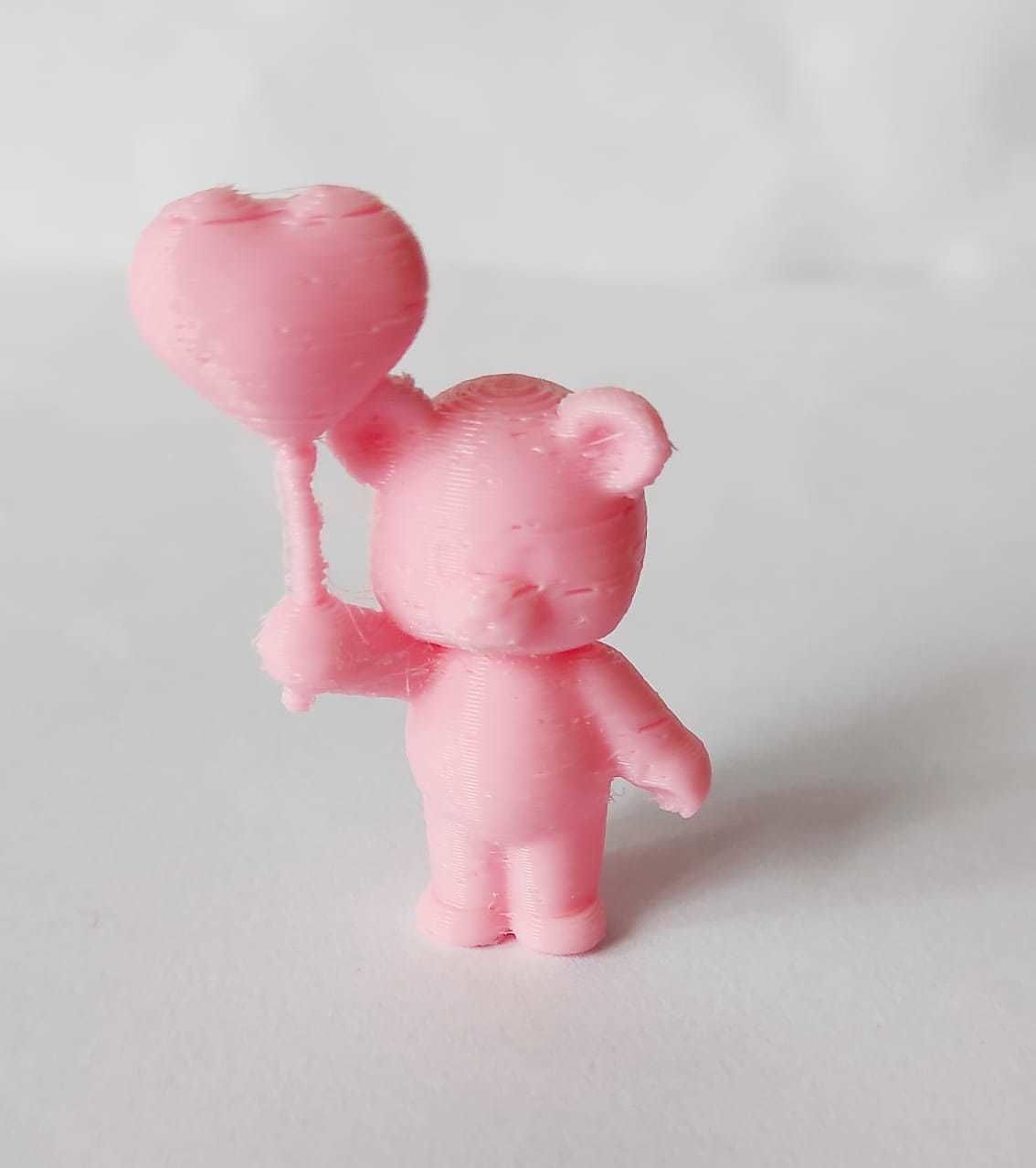 A cute Heart Bear  - Valentines Day 3D print model_4