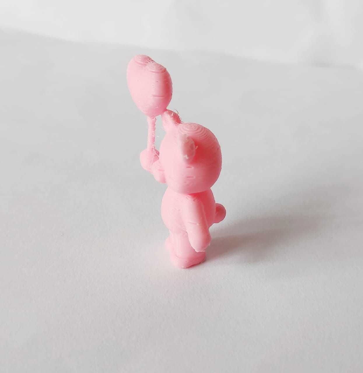 A cute Heart Bear  - Valentines Day 3D print model_7