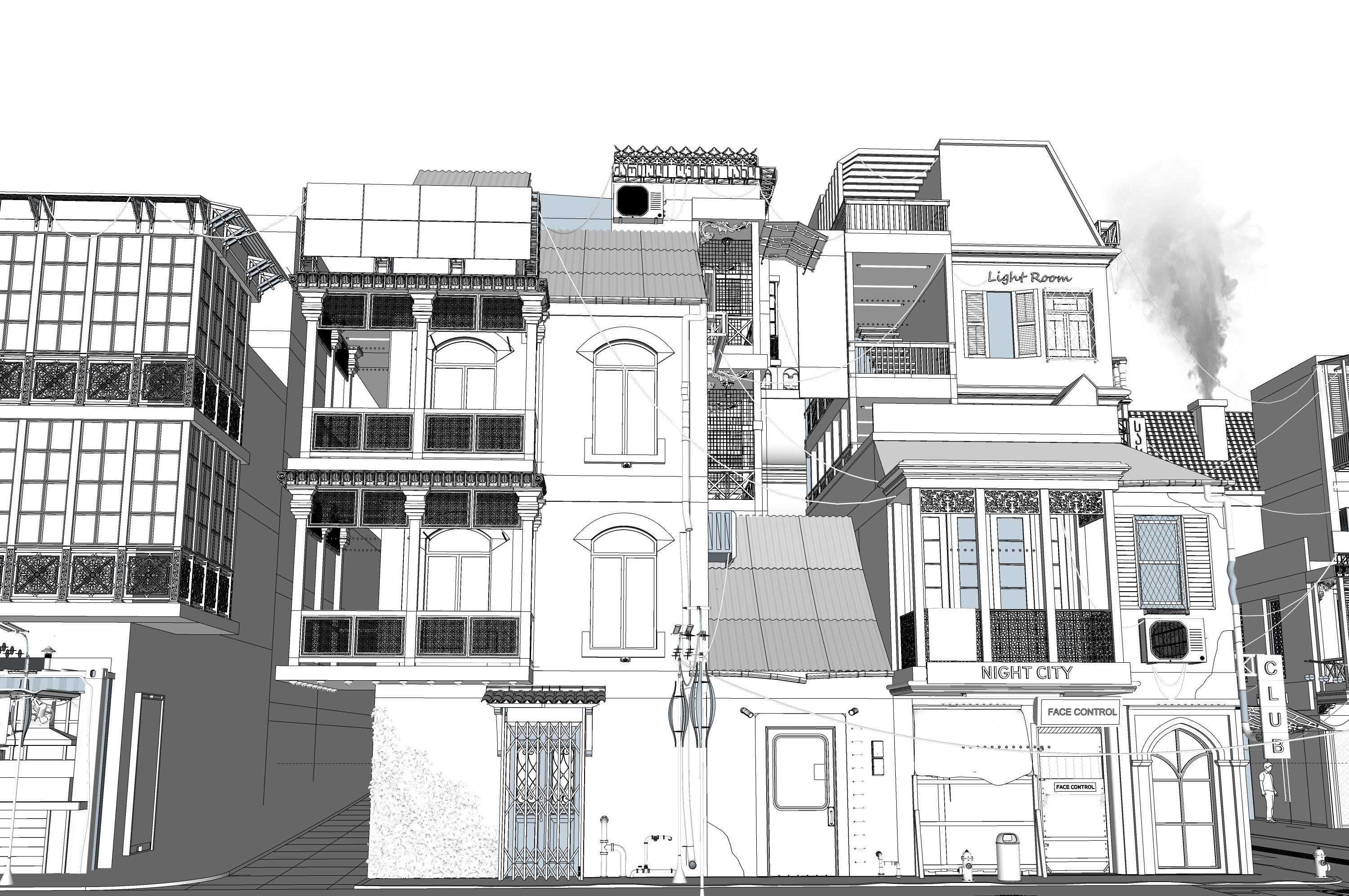  city street Tbilisi 3D model_5