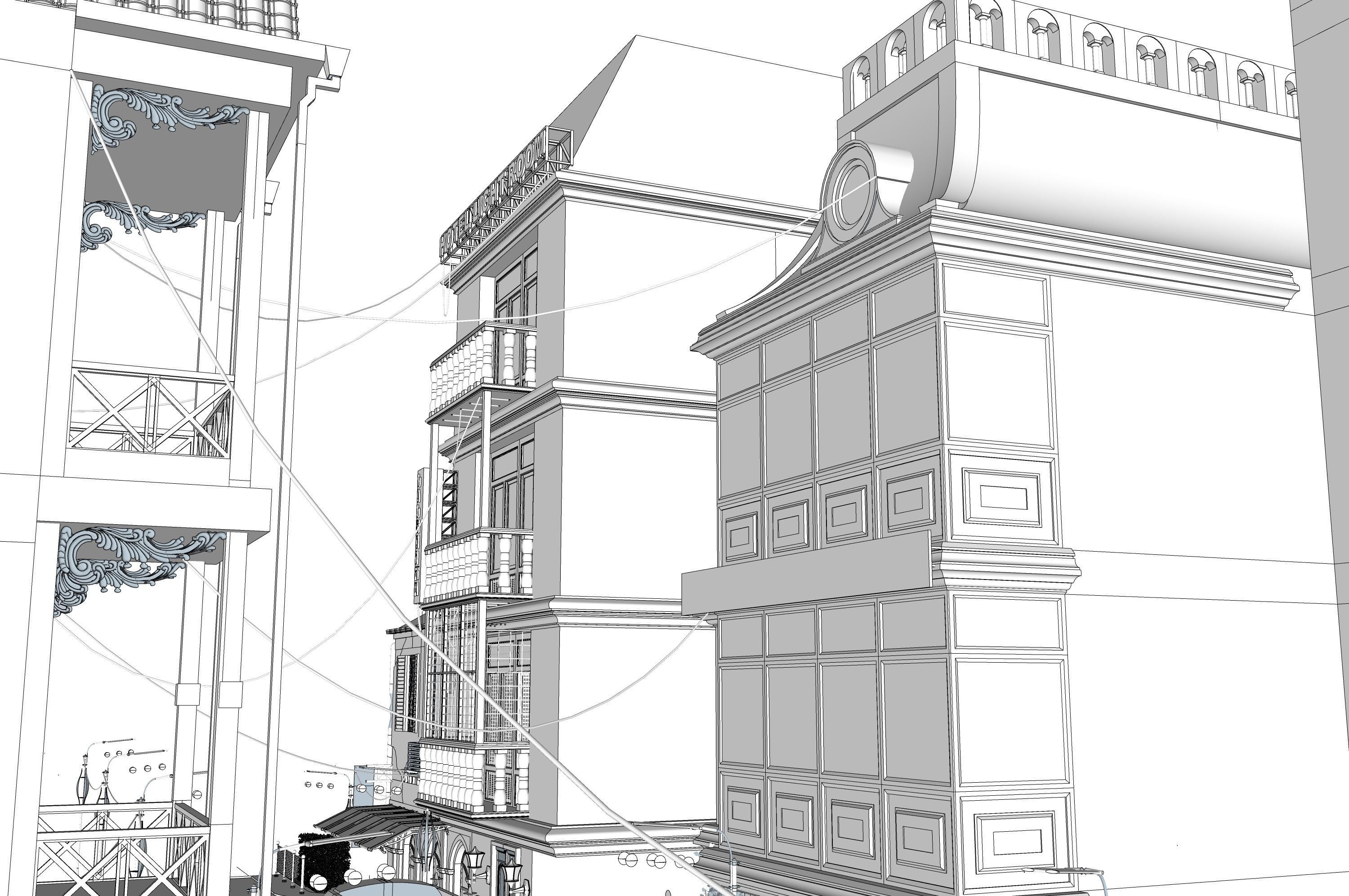  city street Tbilisi 3D model_8