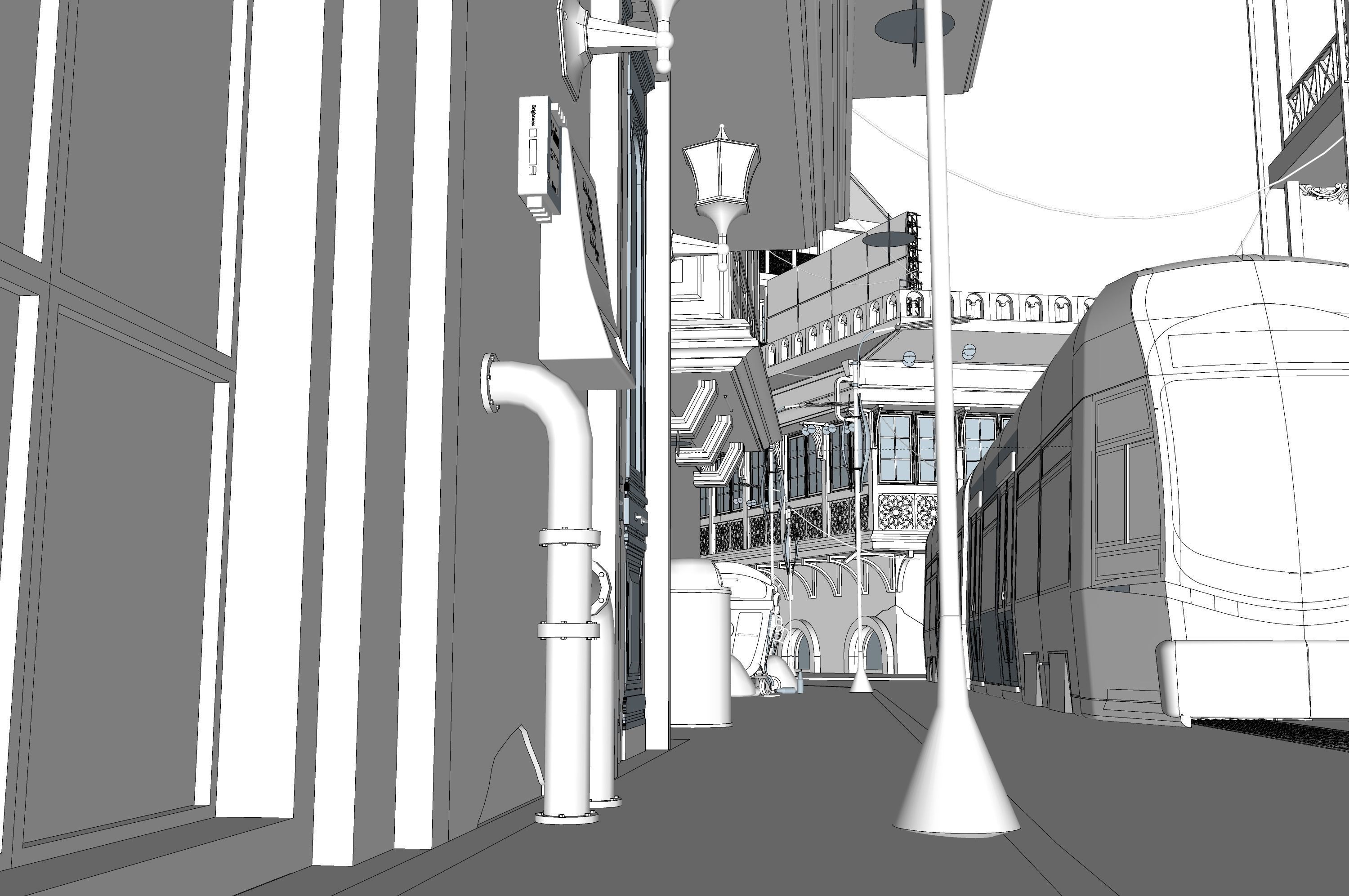  city street Tbilisi 3D model_6