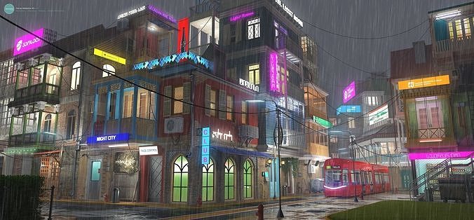  city street Tbilisi 3D model