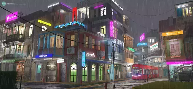  city street Tbilisi 3D model