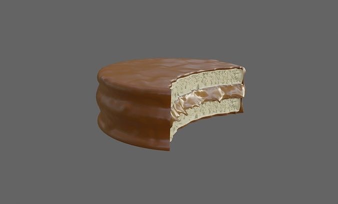 Bonbon Alfajor - Candy - Chocolate 3D model 5