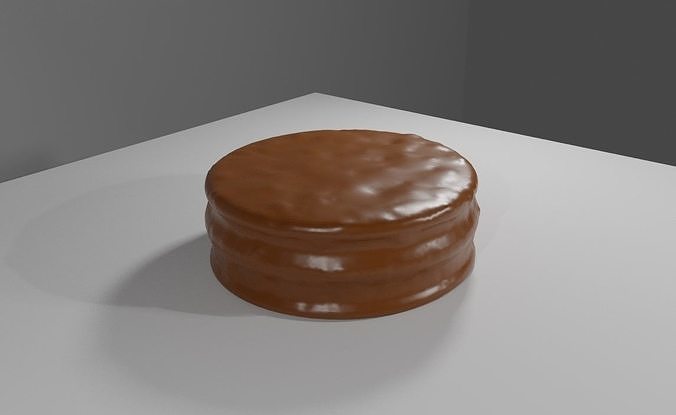 Bonbon Alfajor - Candy - Chocolate 3D model 2