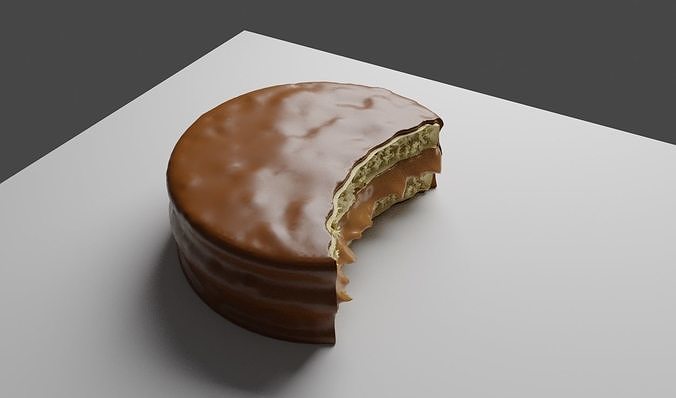 Bonbon Alfajor - Candy - Chocolate 3D model 3