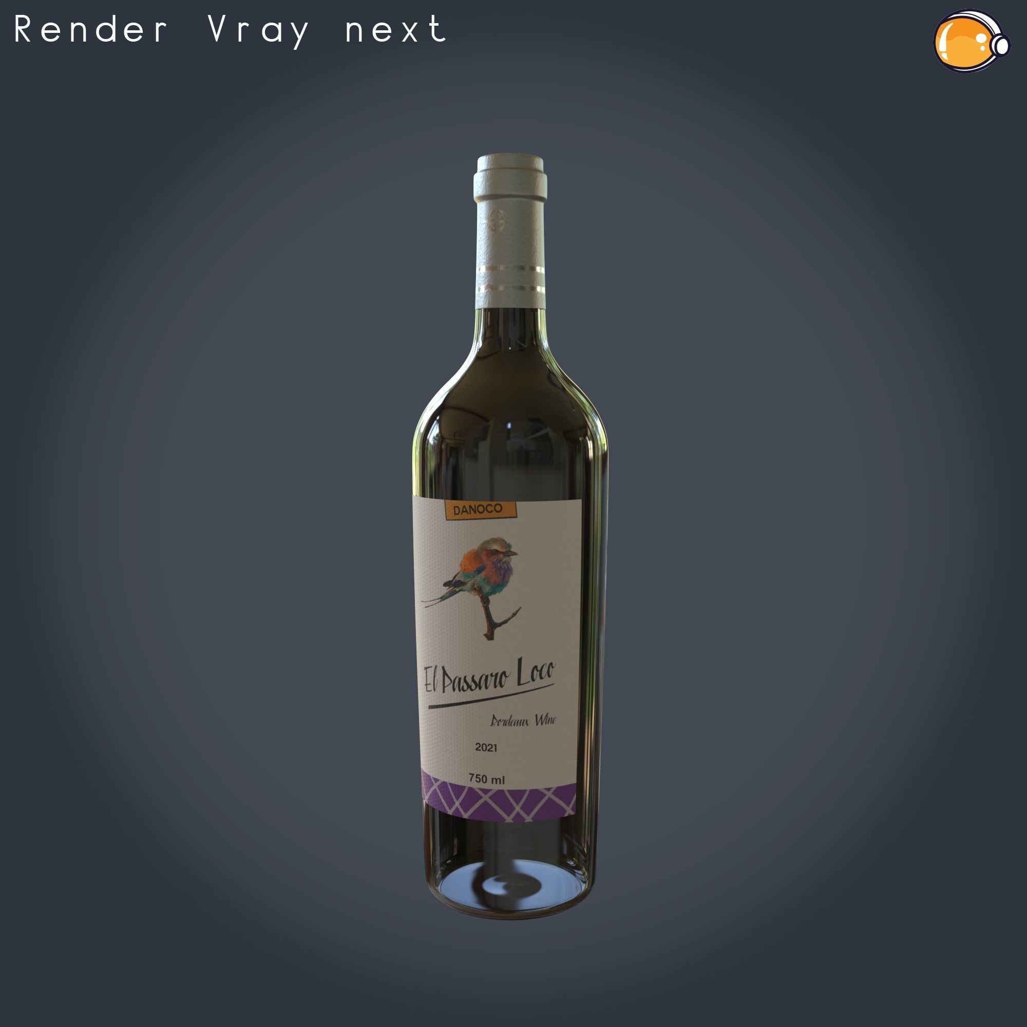 Wine Bottle 2 Scene Fill Var 3 3D model 3D model_5