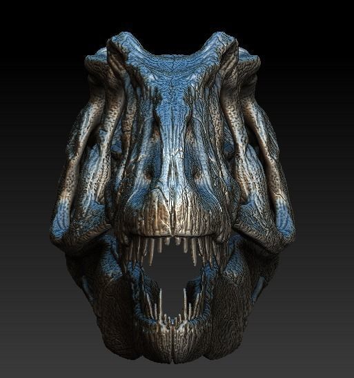 Allosaurus Skull 3D model_2