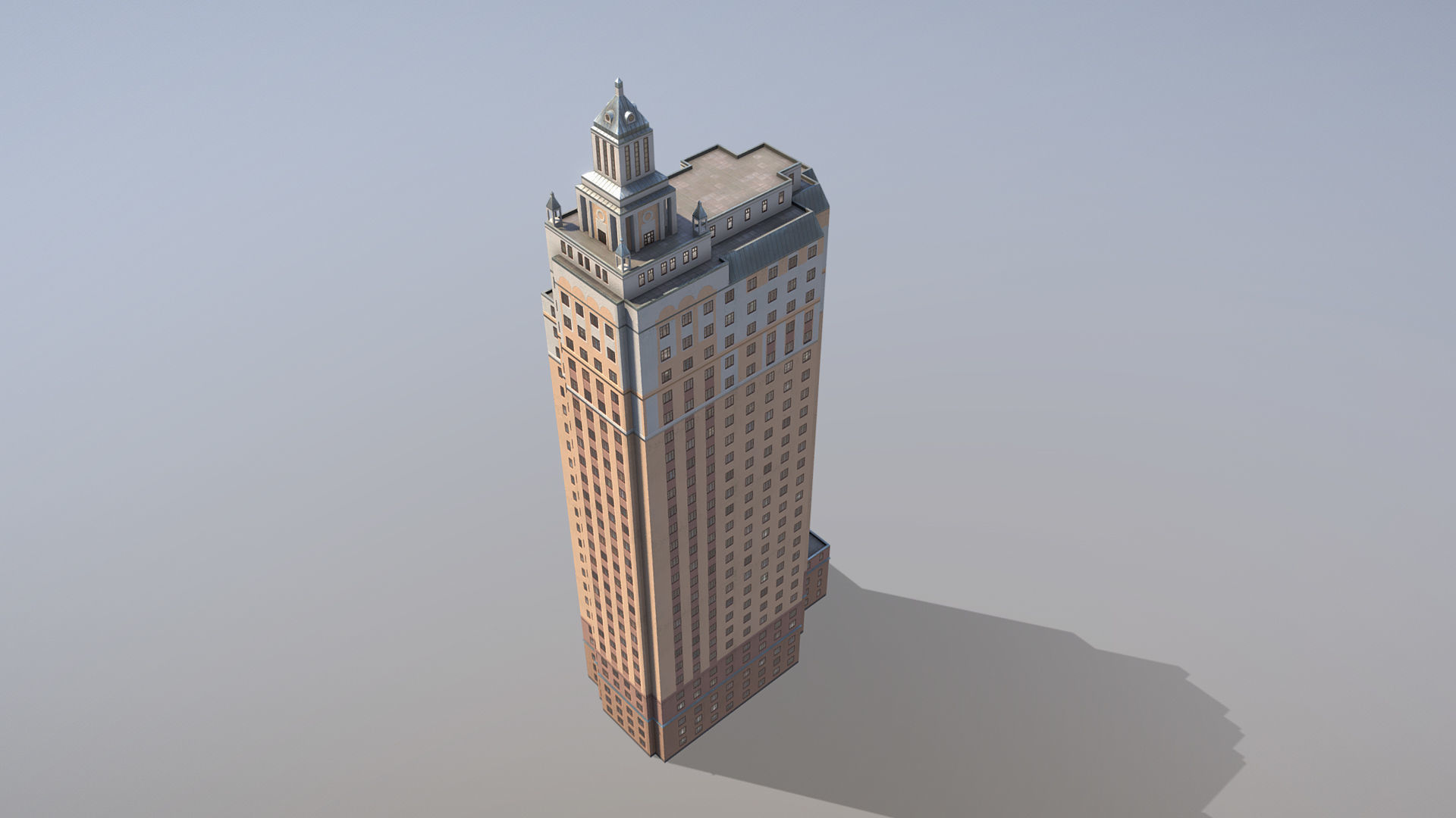 MSK Building 53 Low-poly 3D model_4
