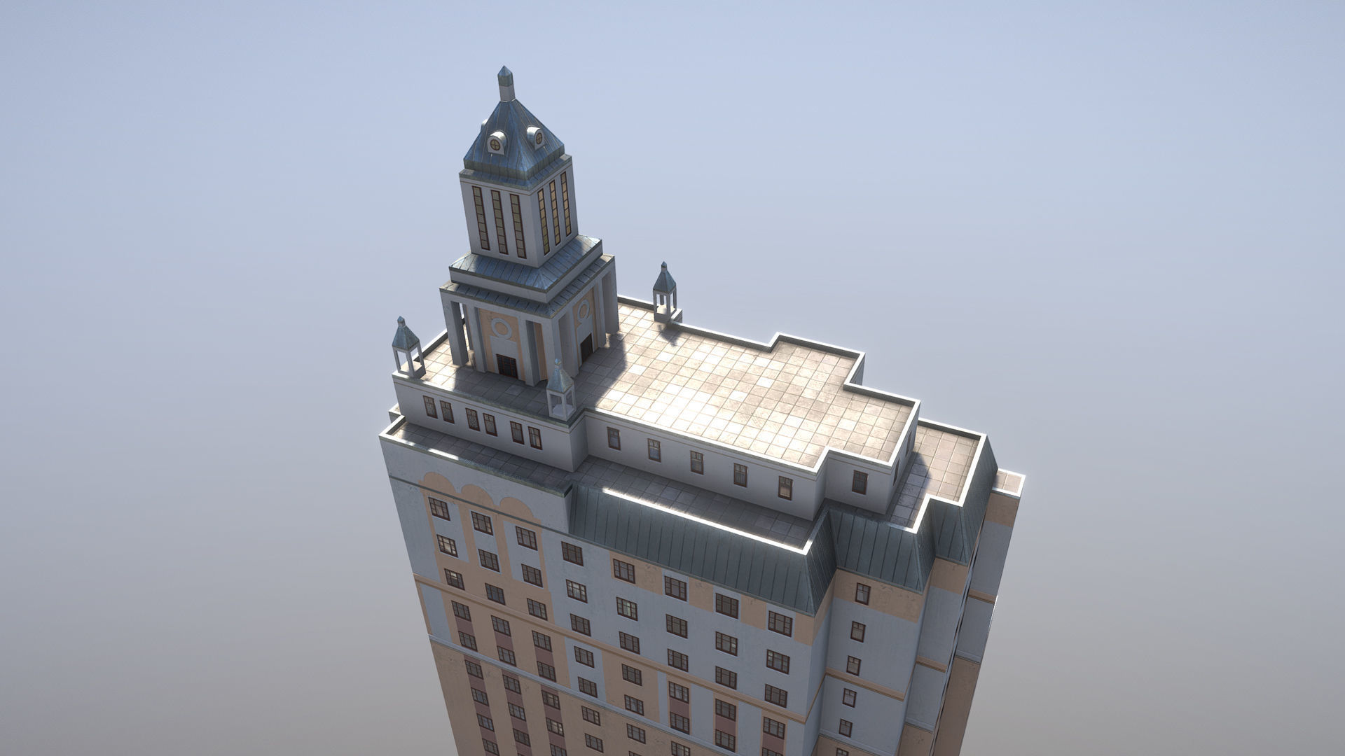 MSK Building 53 Low-poly 3D model_6