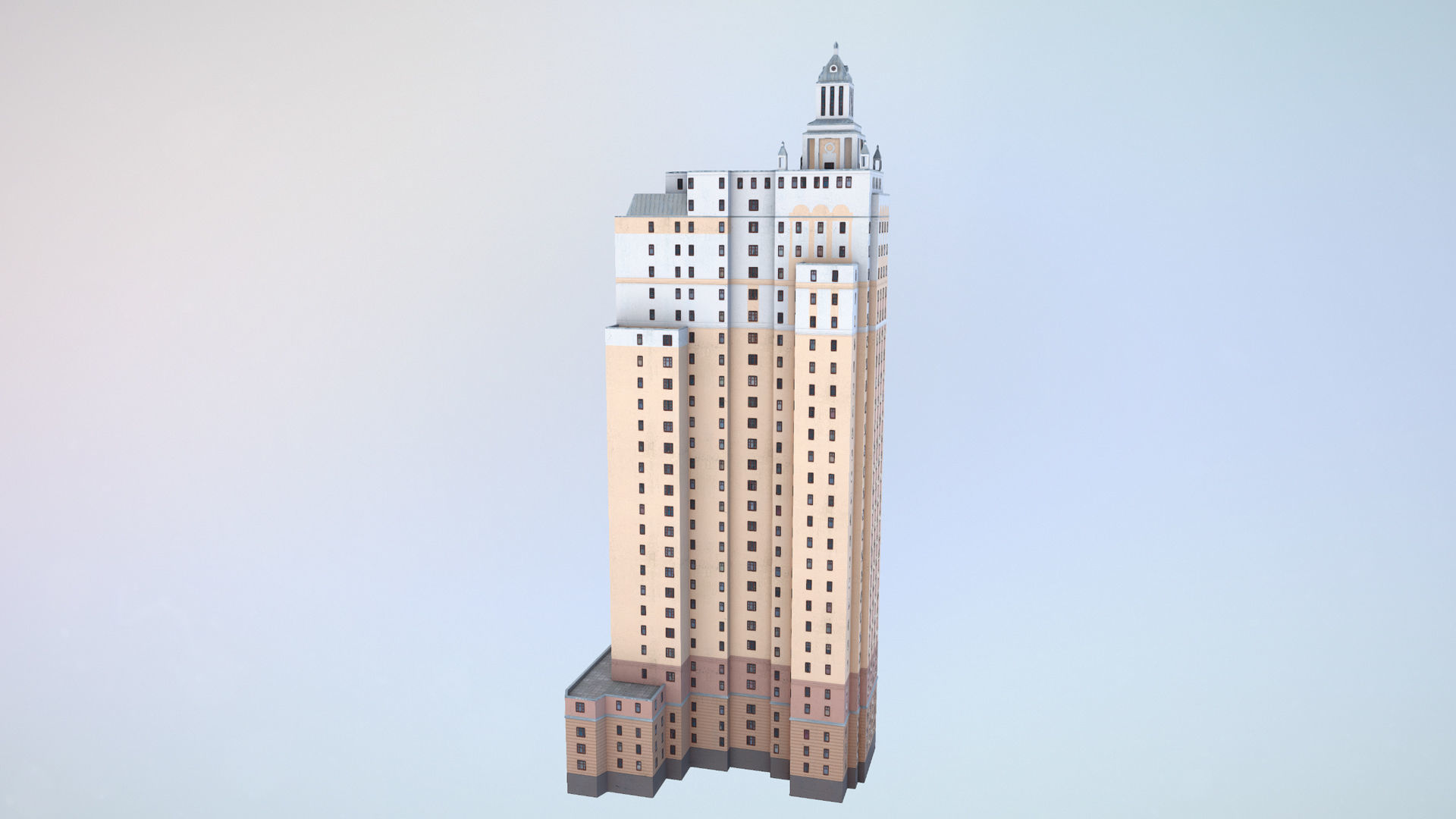 MSK Building 53 Low-poly 3D model_14