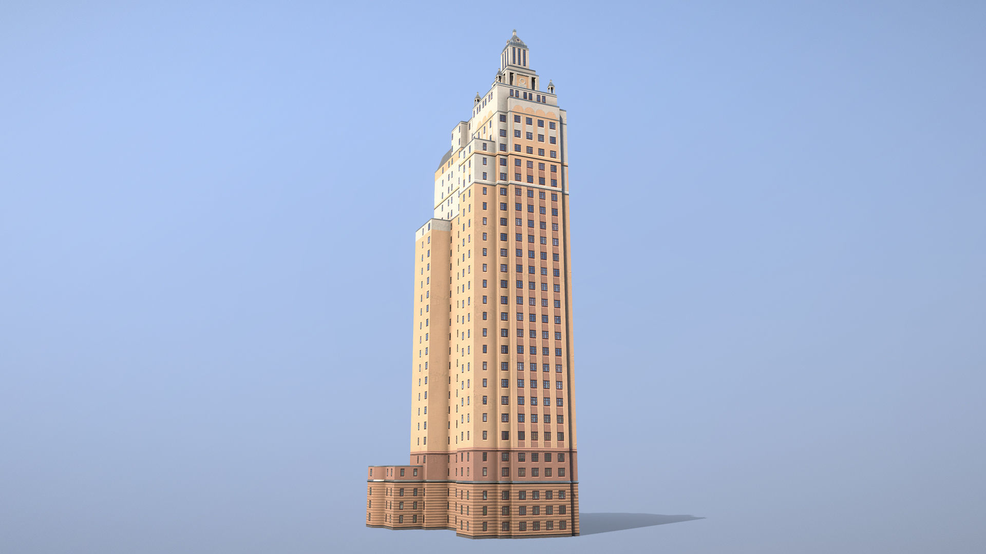 MSK Building 53 Low-poly 3D model_7
