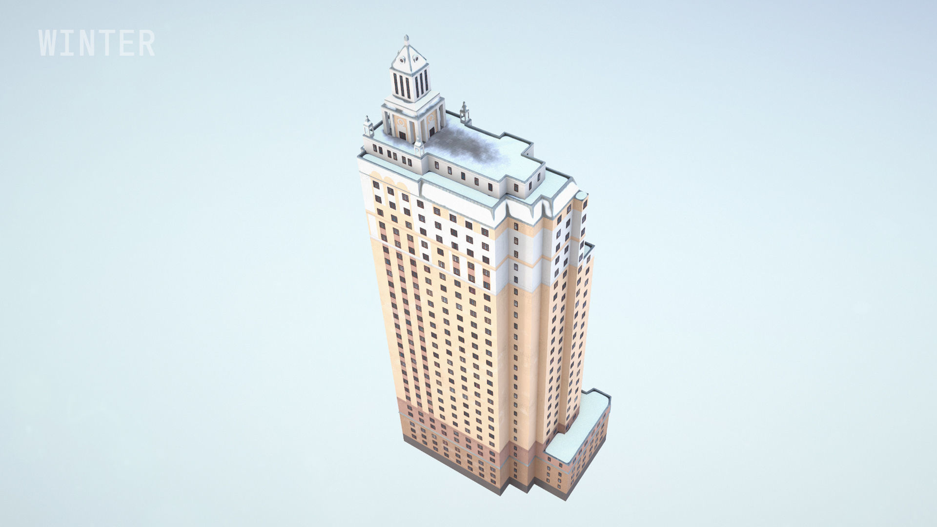 MSK Building 53 Low-poly 3D model_19