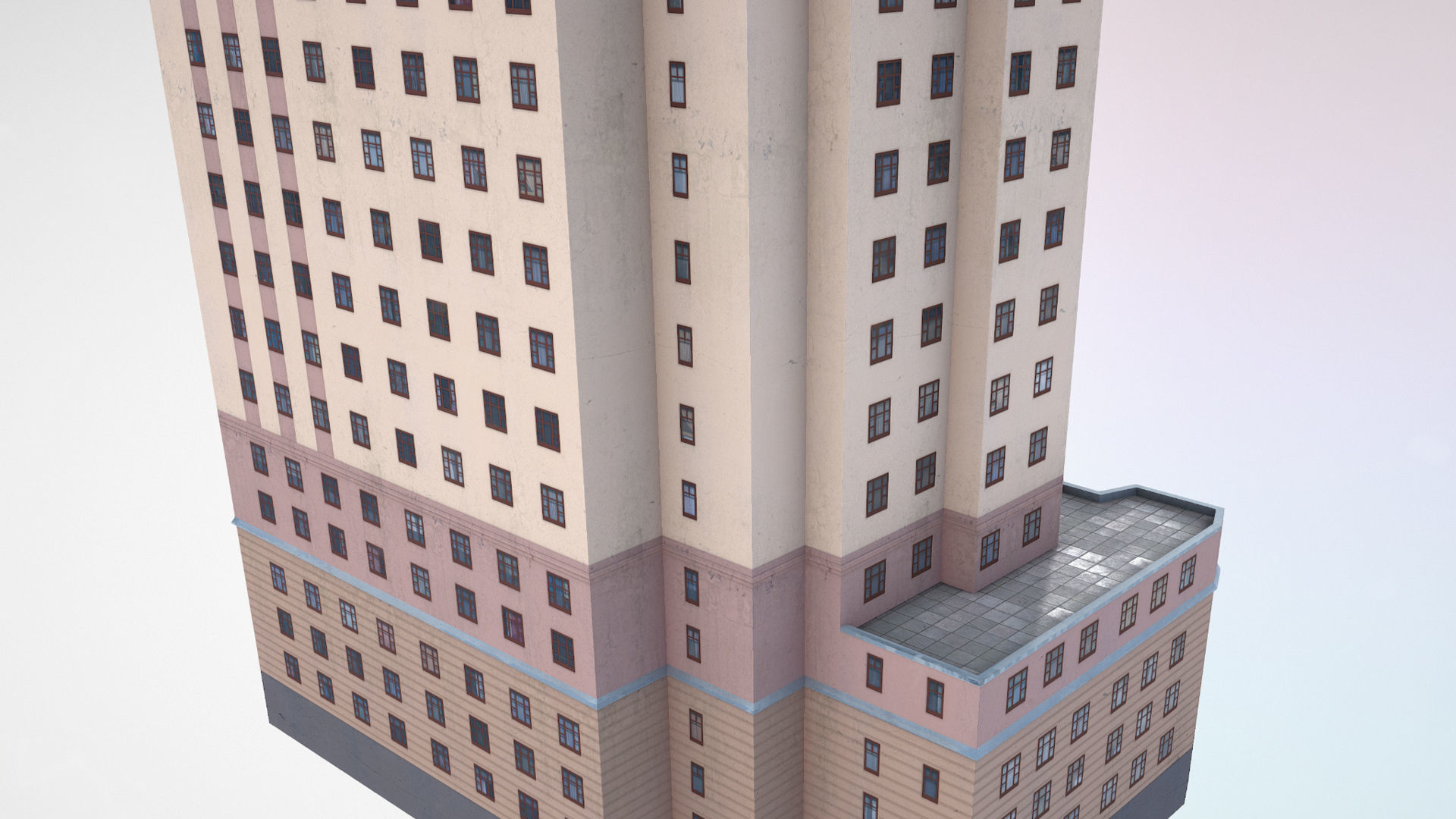 MSK Building 53 Low-poly 3D model_12