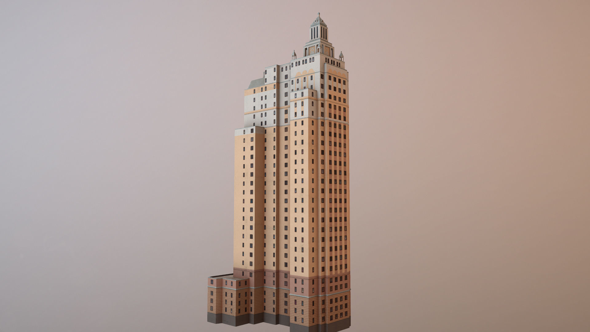 MSK Building 53 Low-poly 3D model_10